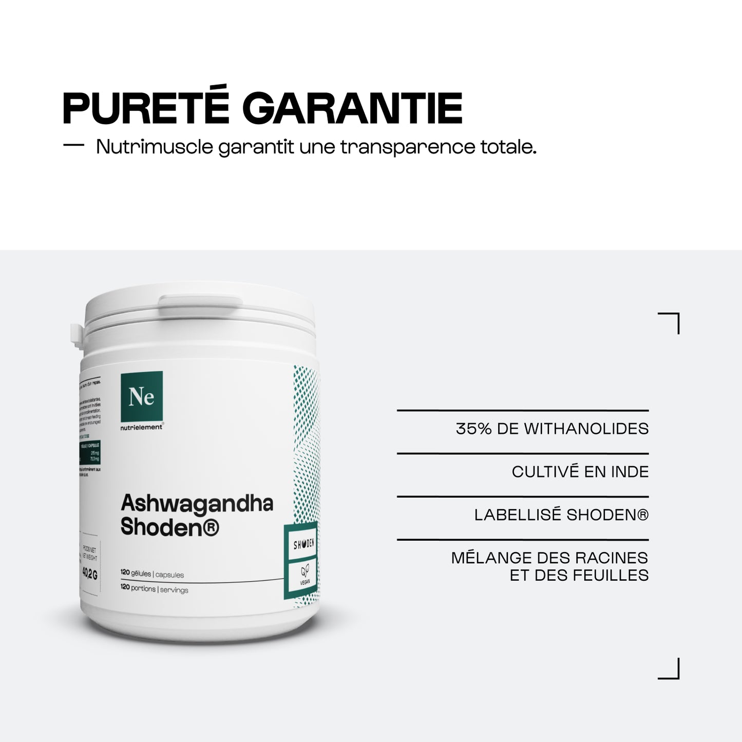Ashwagandha Shoden® | 35% de withanolides