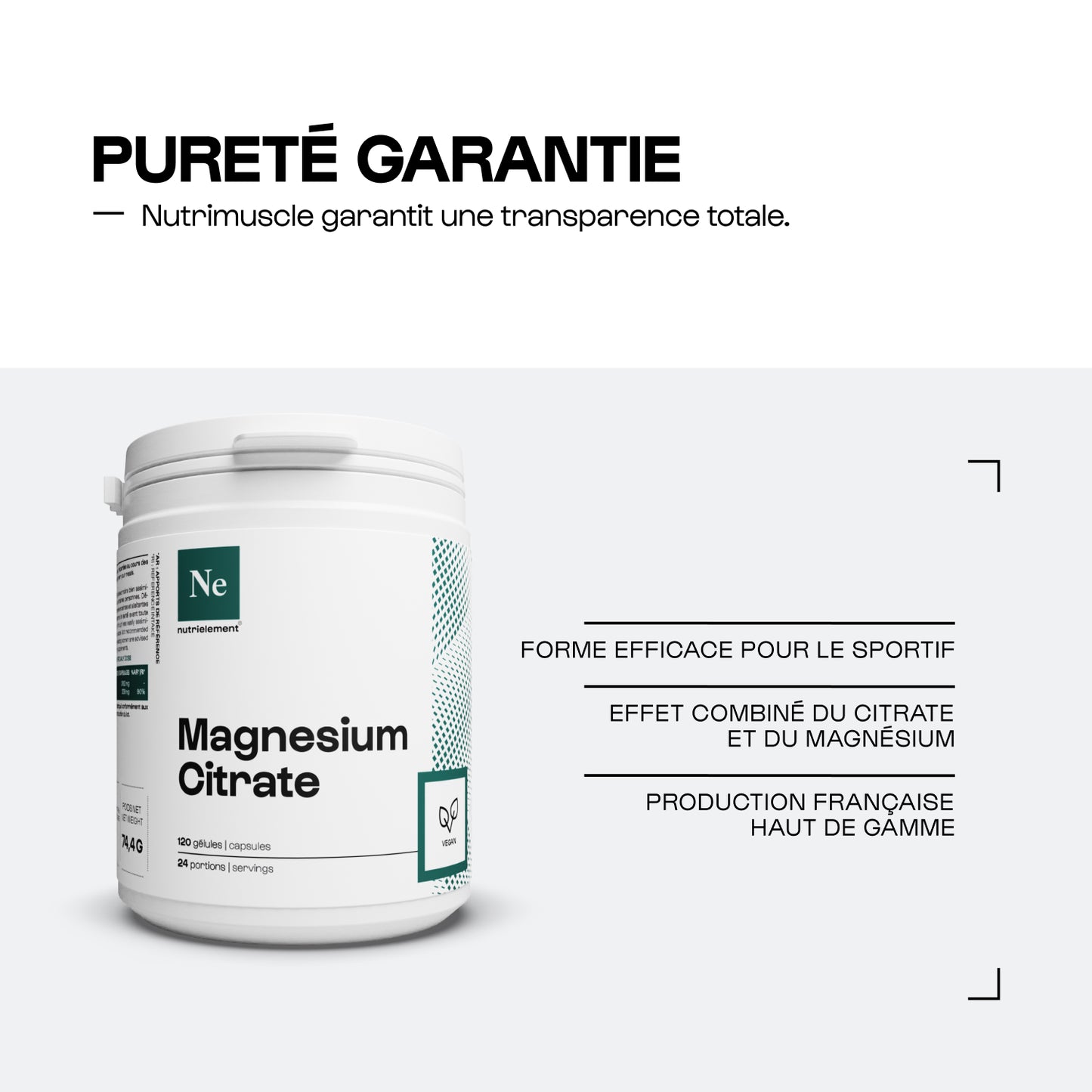 Citrate de Magnésium en gélules