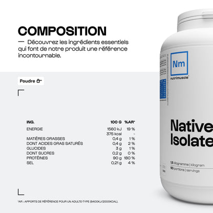 Whey Native Isolate (Low lactose)