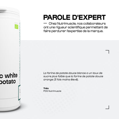 Farine de patate douce blanche biologique